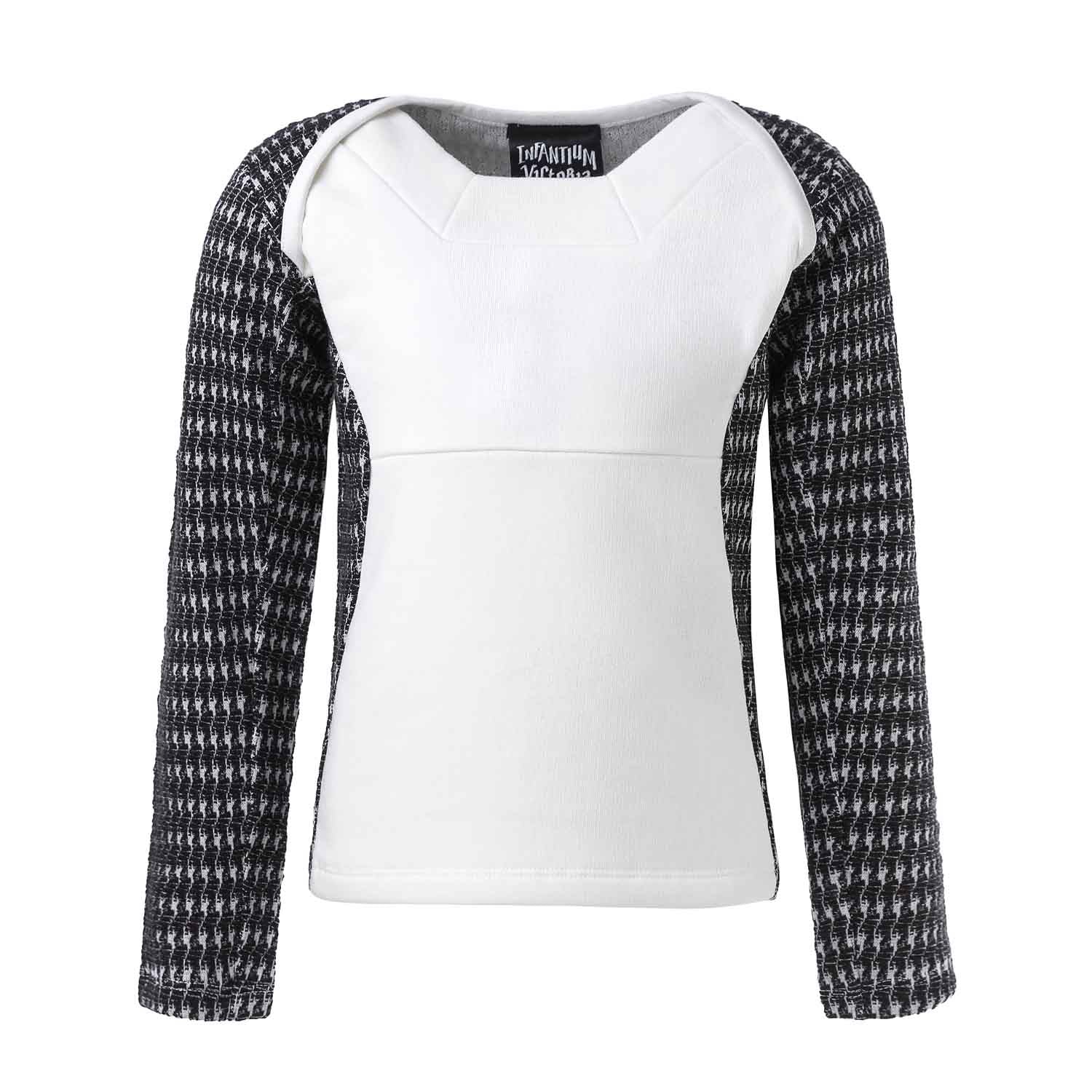 Infantium Victoria Longsleeve Top Schwarz-Weiß 104