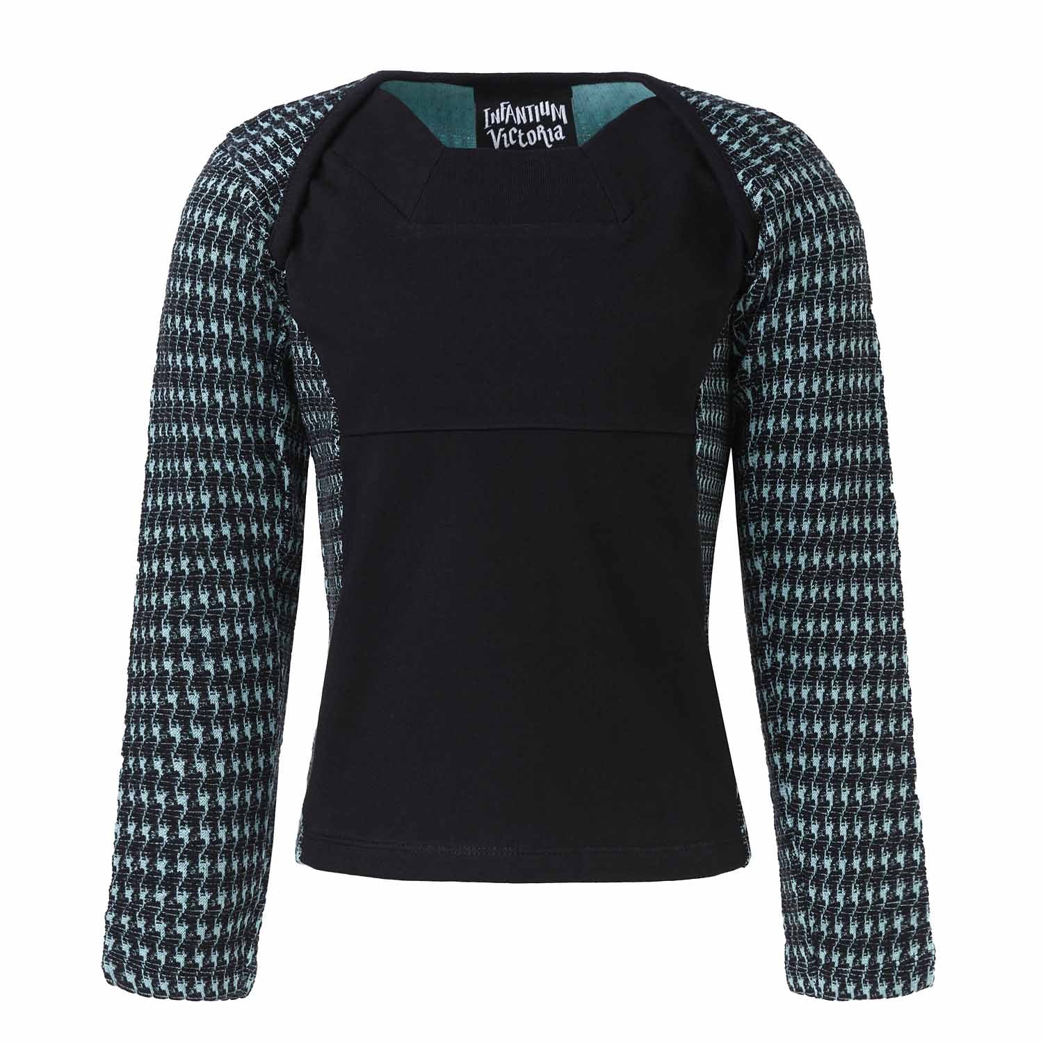 Infantium Victoria Longsleeve schwarz blau Baumwolle Jungen