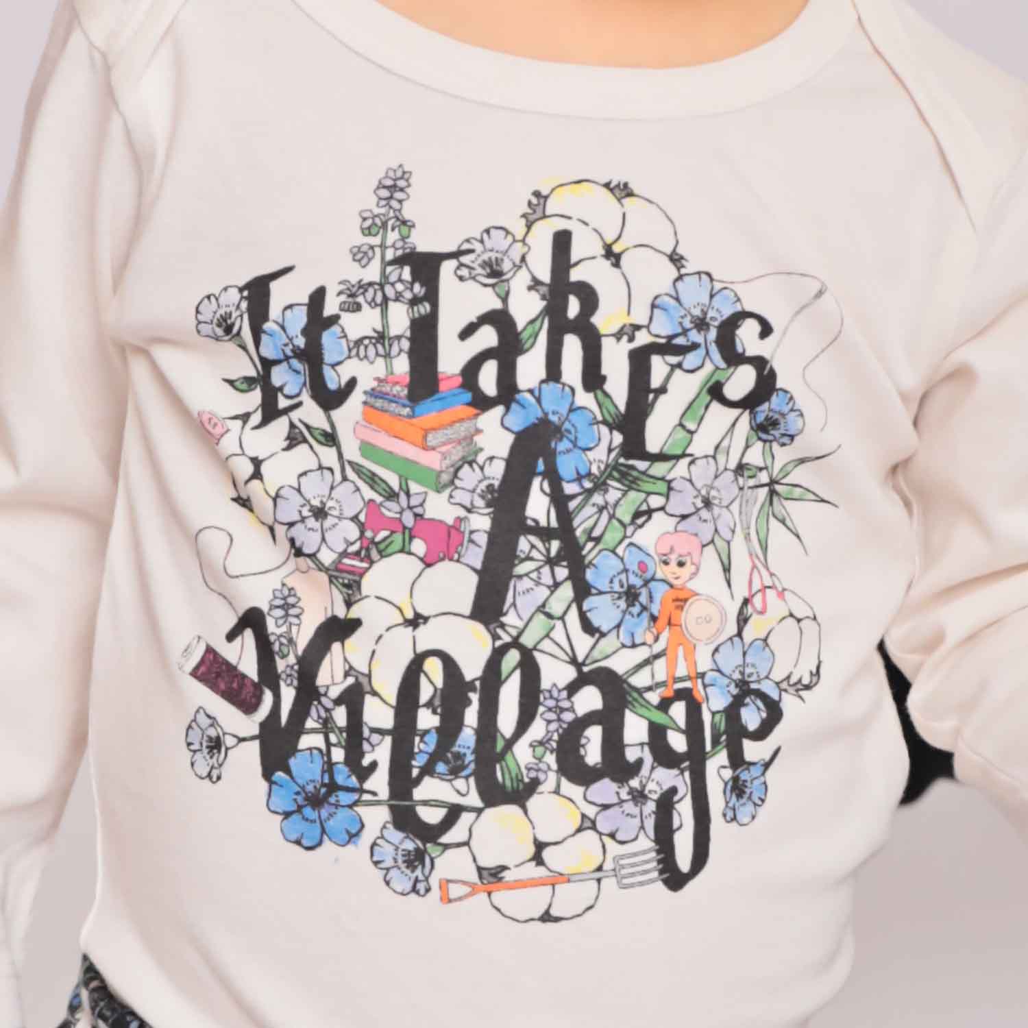 Infantium Victoria Baby Body Weiß mit Print Bio-Baumwolle