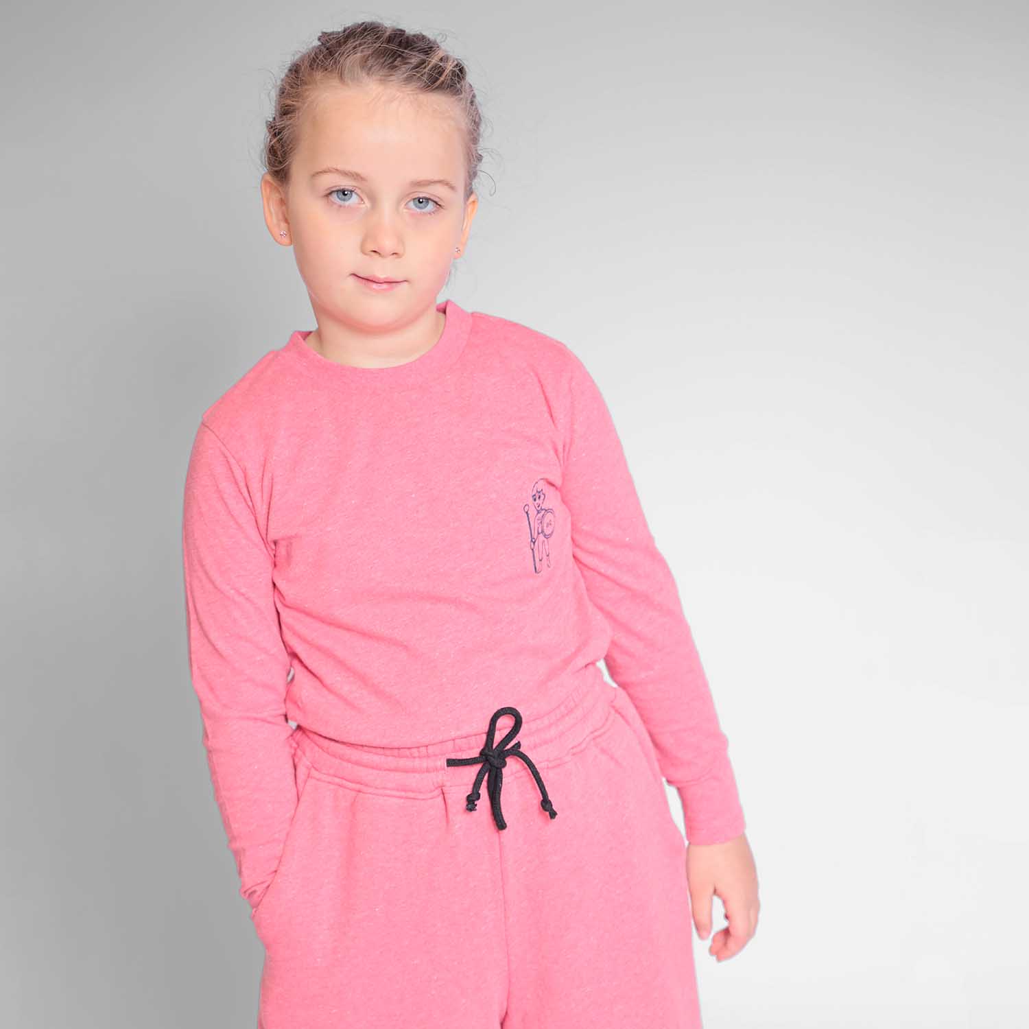 Infantium Victoria Pink Long Sleeve T-Shirt Gr.128 Bio-Rosa