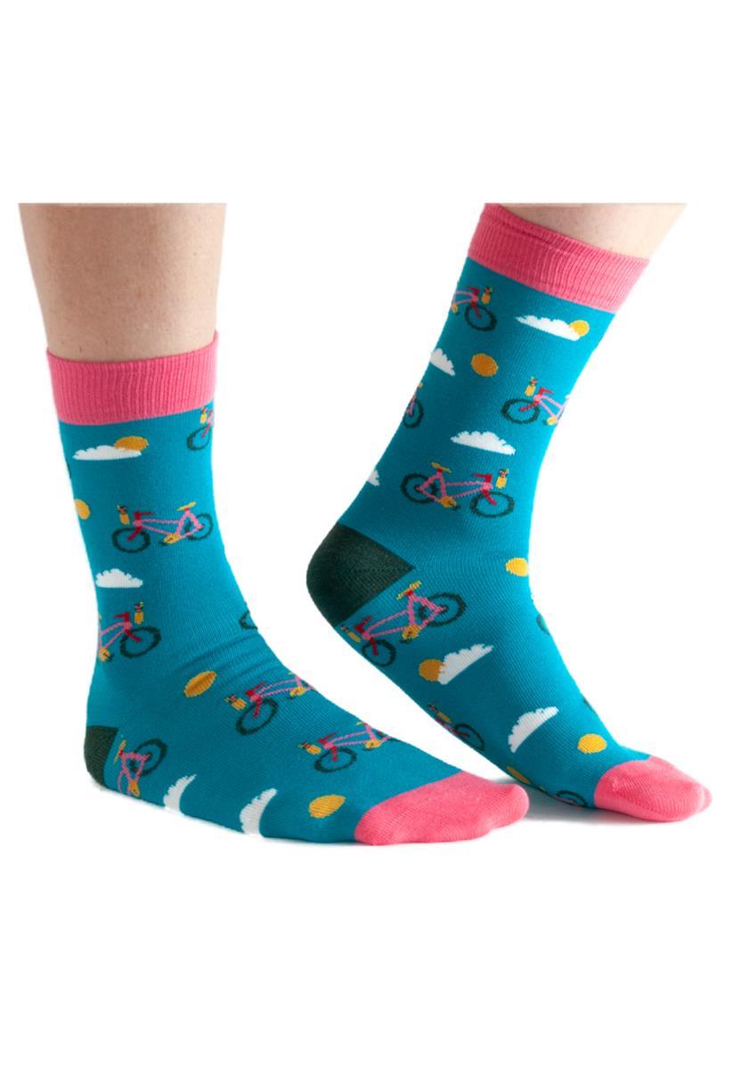 marlowe nature Bike Socken blau 36-40 Bambus Bio-Baumwolle