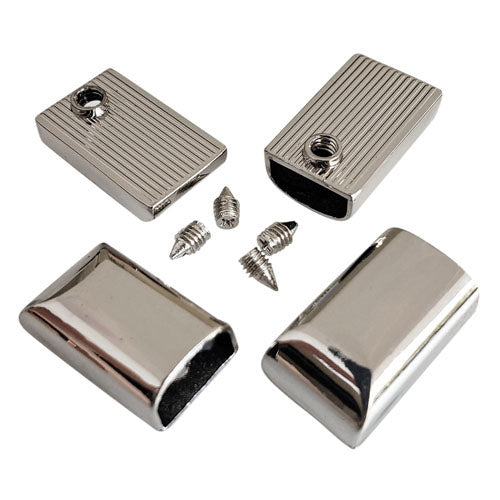 Kam Snaps Reissverschluss Enden Metall 4er Pack Silber