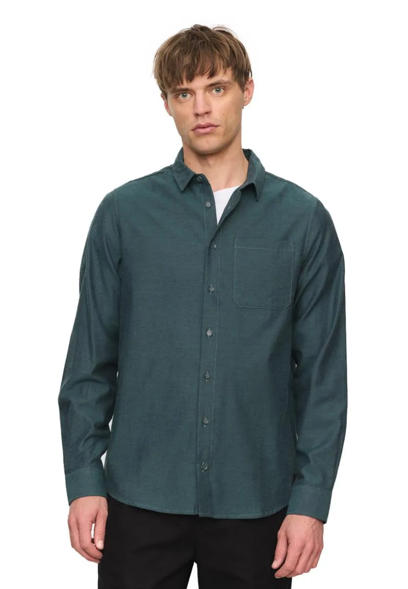 marlowe nature Shirt Lentil Flanellhemd deep green
