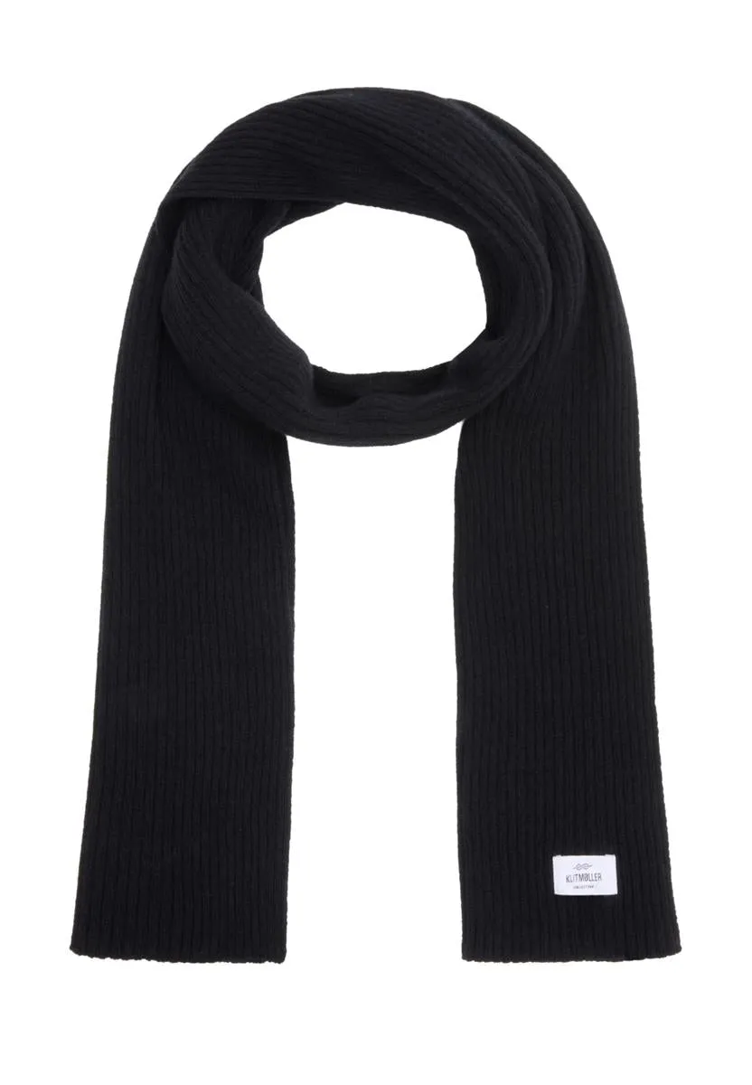 Marlowe Nature Accessoires North Scarf Schal black recycelte Wolle