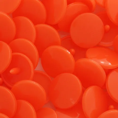 Kam Snaps Plastic Snaps B52 Druckknöpfe dunkelorange 50 Sets
