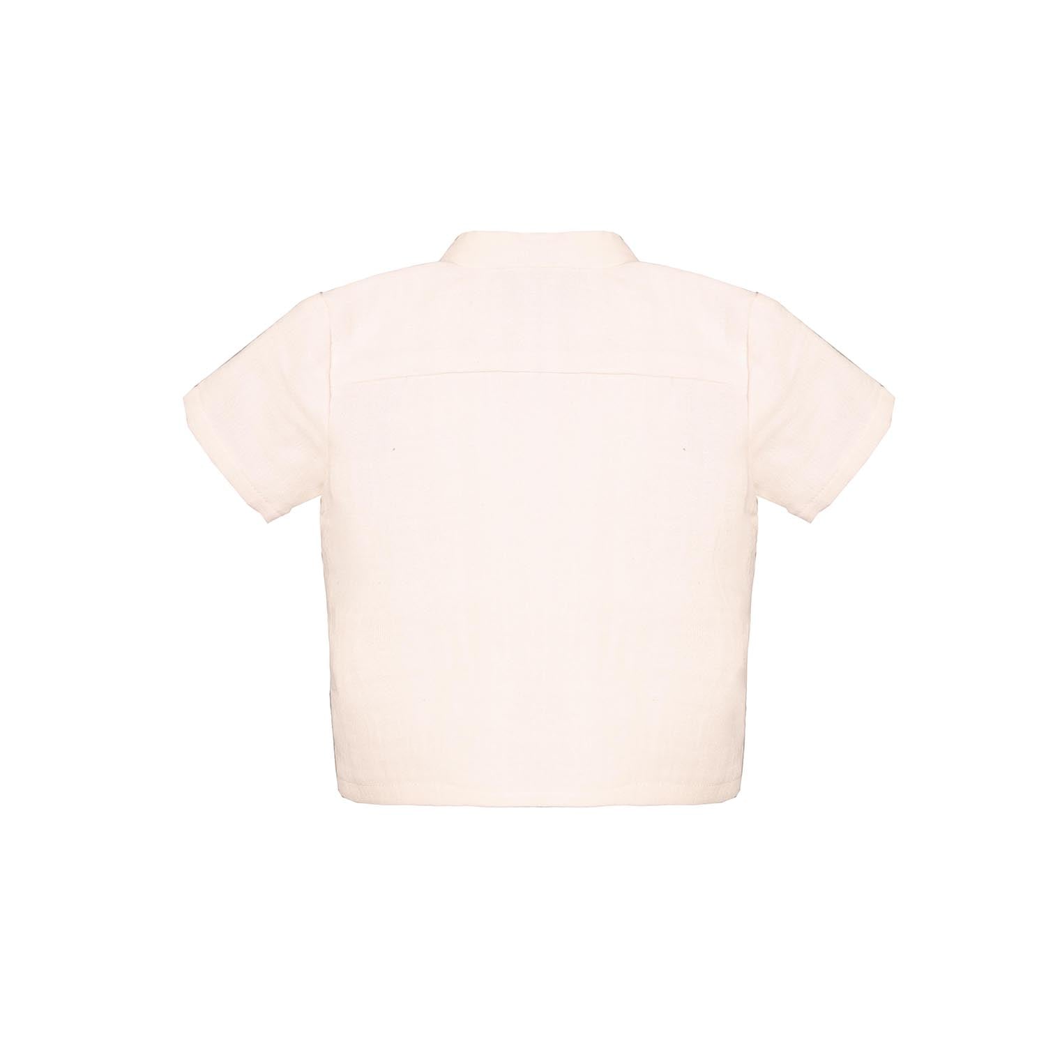 Infantium Victoria White Baby Shirt Hemd weiß Musselin 80