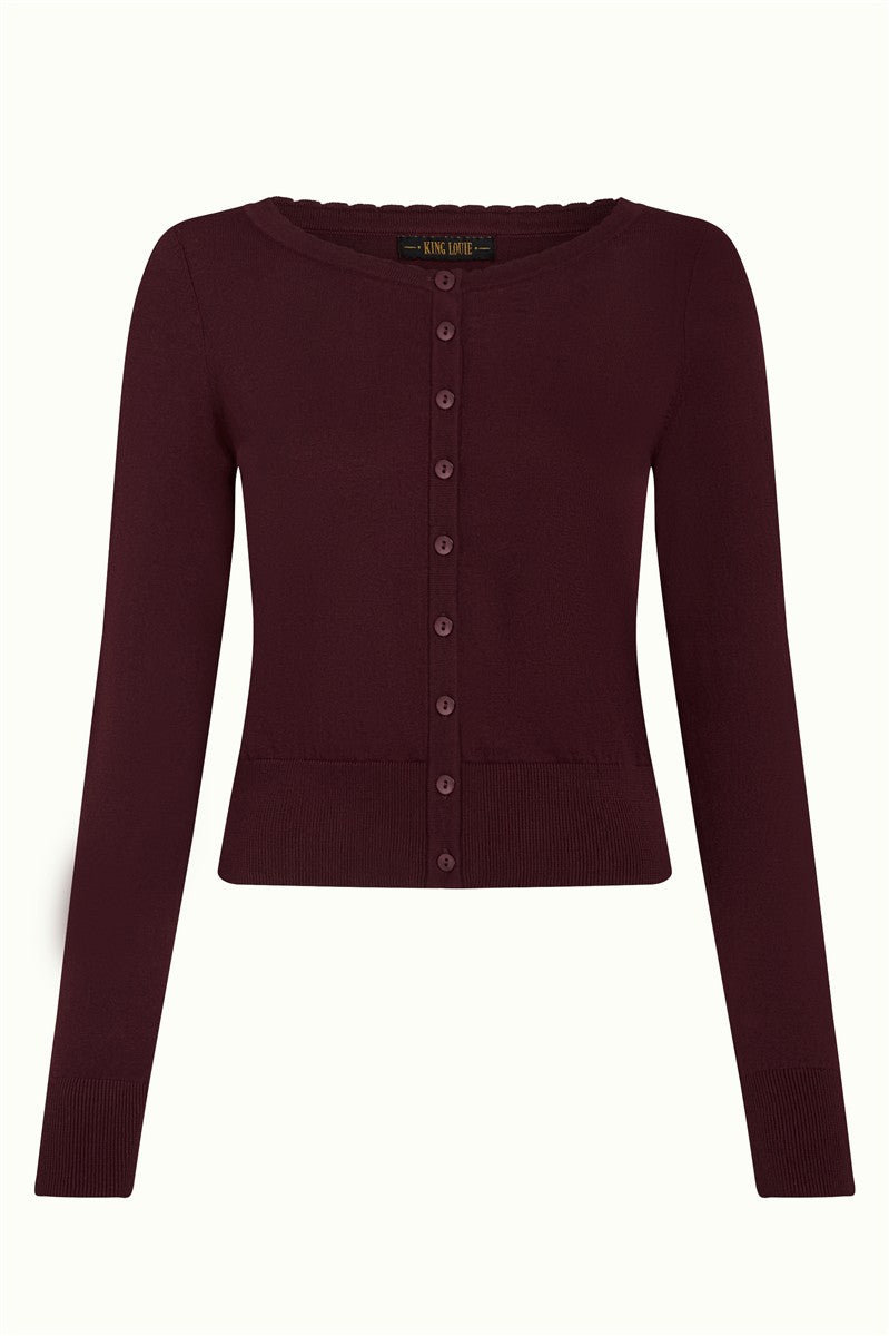 Marlowe Nature Ute Cardi Club Strickjacke Bio-Baumwolle schwarz