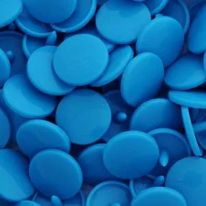 Kam Snaps Plastic Snaps D327 Druckknöpfe 50 Sets neonblau