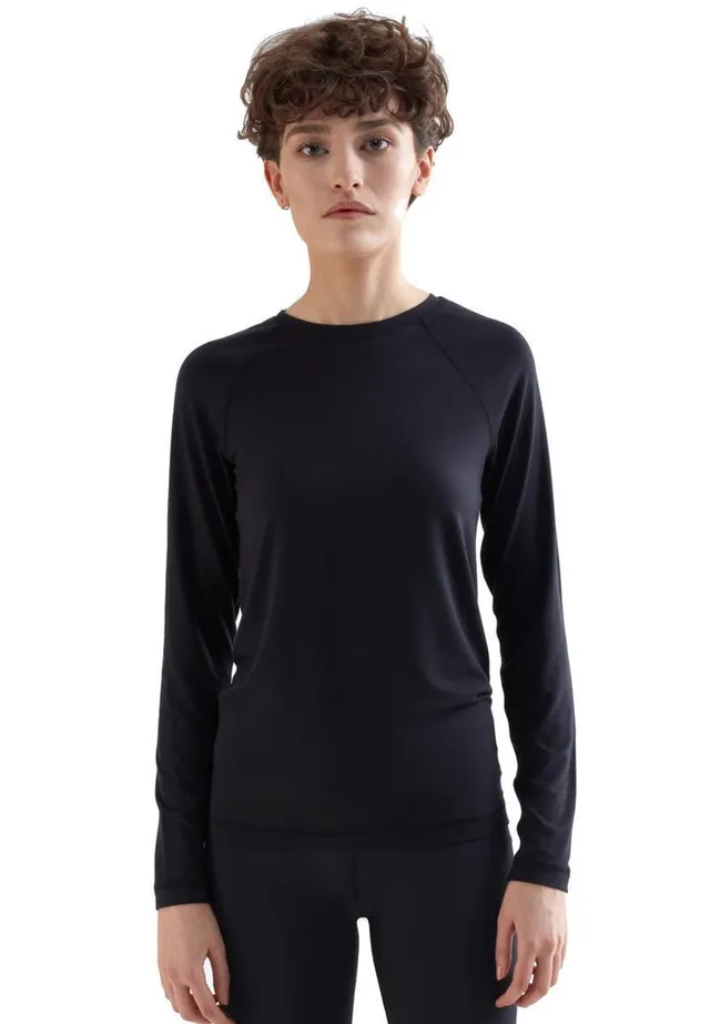 marlowe nature Ws Ls Tee Langarmshirt black Micromodal