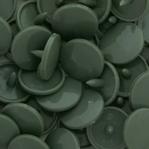 Kam Plastic Snaps B09 Druckknöpfe Olive Gray 1000 Sets