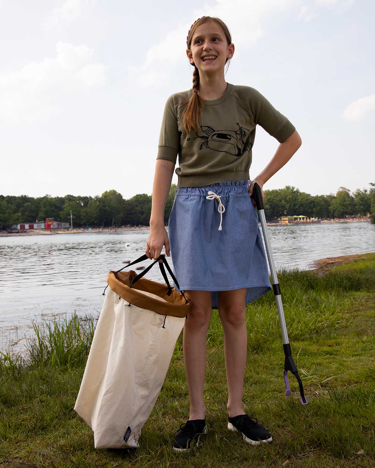 Infantium Victoria Beachcomber Strandtasche Kinder Rosa Baumwolle