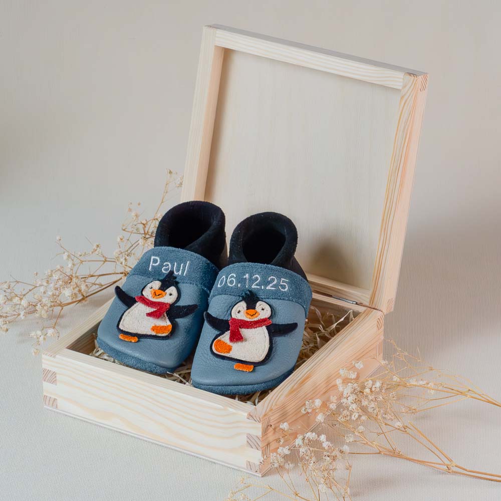 Pantolinos Geschenksets Pinguin Piet Geschenkset 18/19 Leder