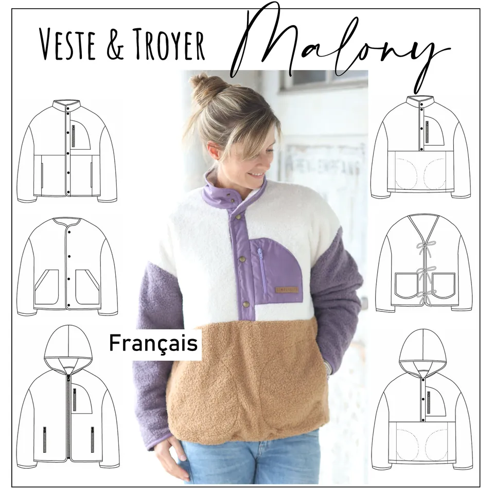 Moeve Design Maloney Schnittmuster Jacke Troyer Damen 32-52