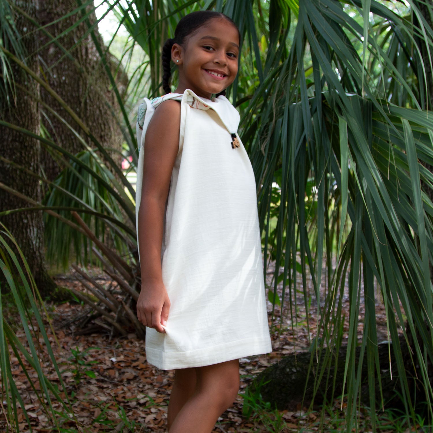 Infantium Victoria Handkerchief Dress Kinderkleid Wollweiß 104