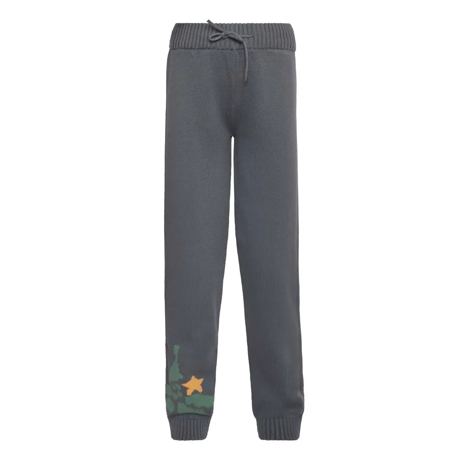 Infantium Victoria Christmas Leggings Kinderleggings grau Bio-Baumwolle