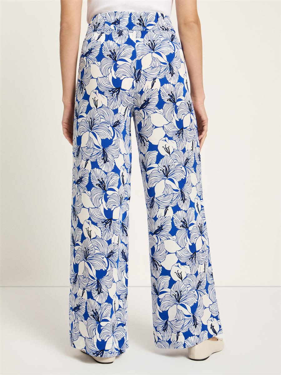 marlowe nature Hose Weites Bein Print Hose bloom lapis Lyocell