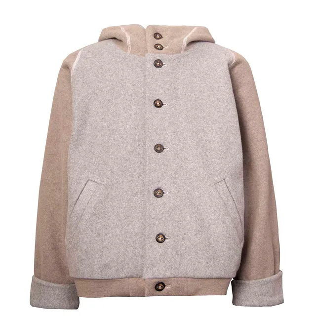 Infantium Victoria Grey Fleece Hoodie grau Bio-Baumwolle Kapuze
