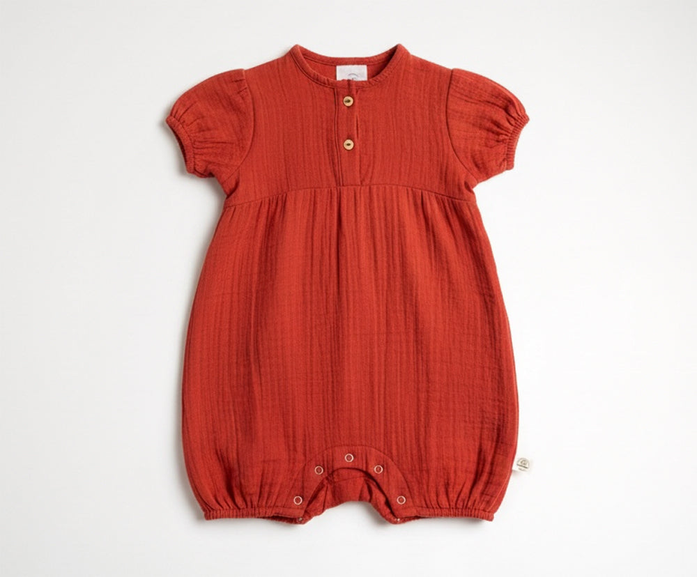 Naturkind Musselin Sommer-Overall GOTS Navy 50/56 Baumwolle