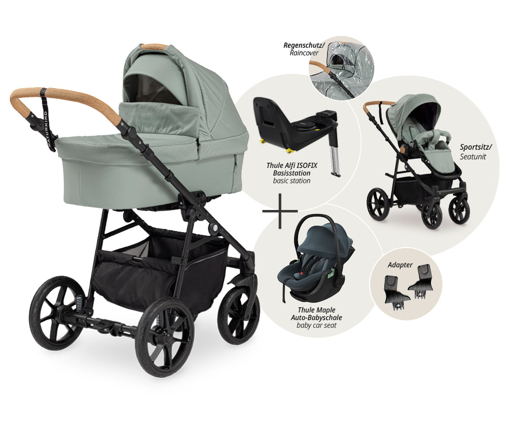 Naturkind Mads Set 4in1 Kinderwagen Creme