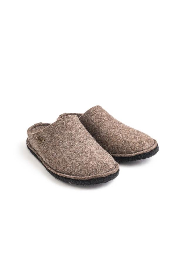 Haflinger Flair Soft Filzpantoffeln Wollfilz Fußbett jeans