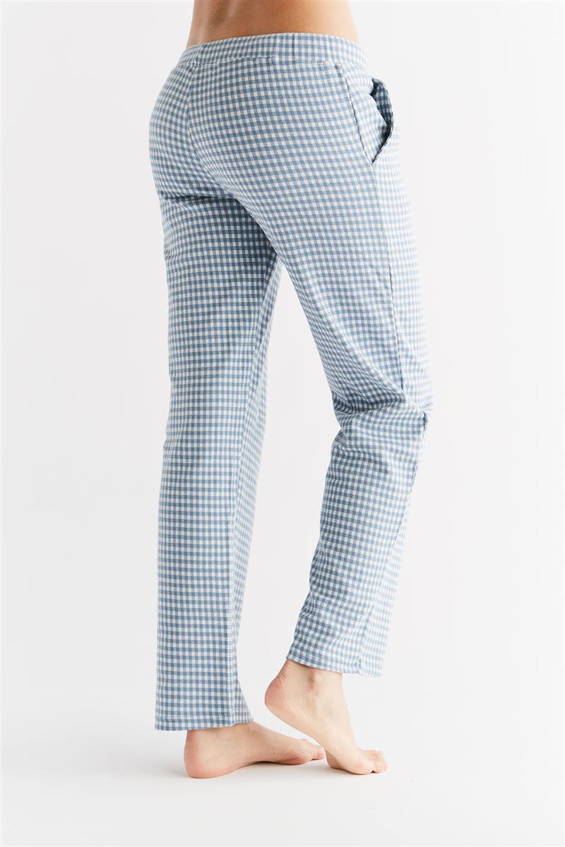 Marlowe Nature Jacquardhose Schlafanzughose denimblau-natur