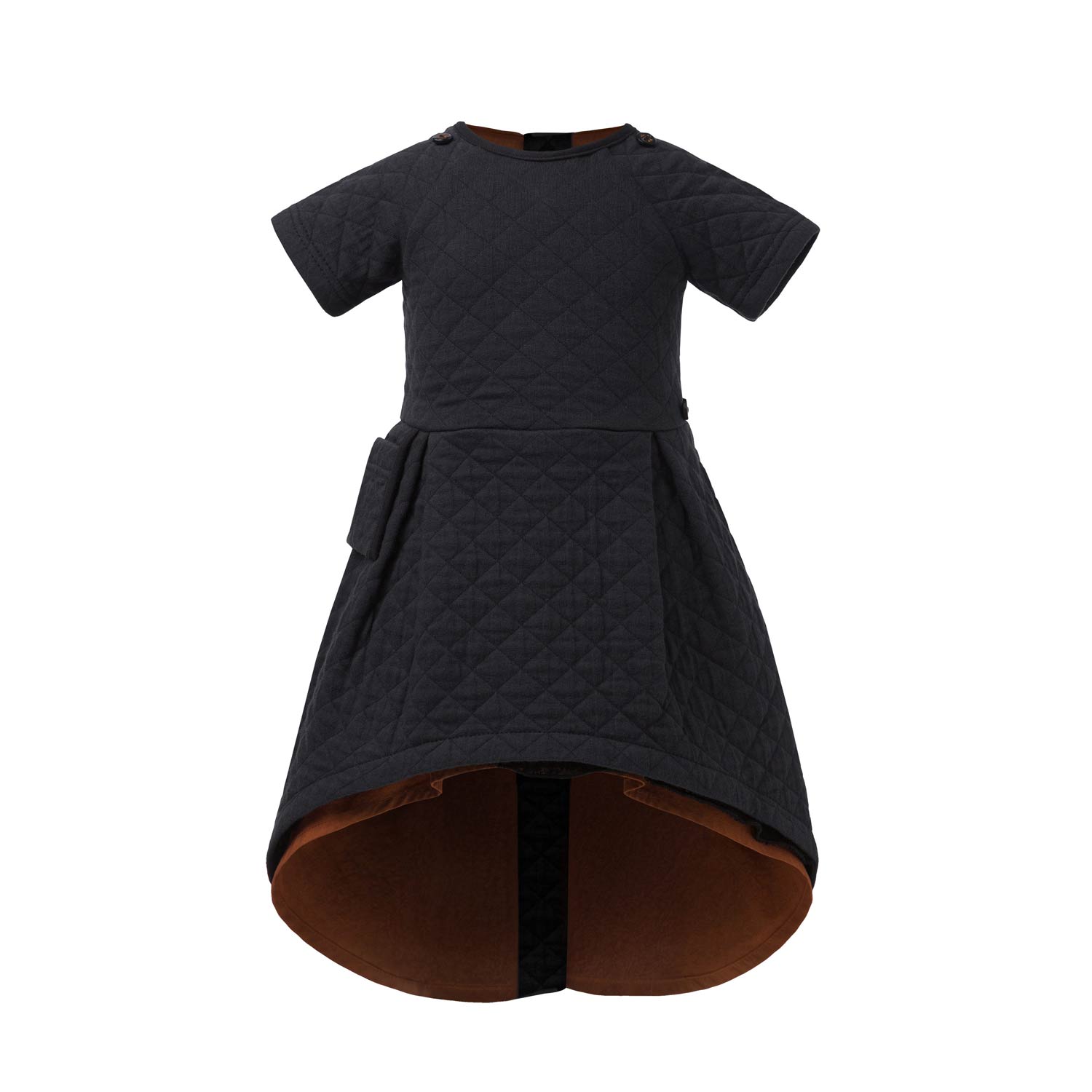 Infantium Victoria Armor Kleid Mädchen Schwarz Baumwolle