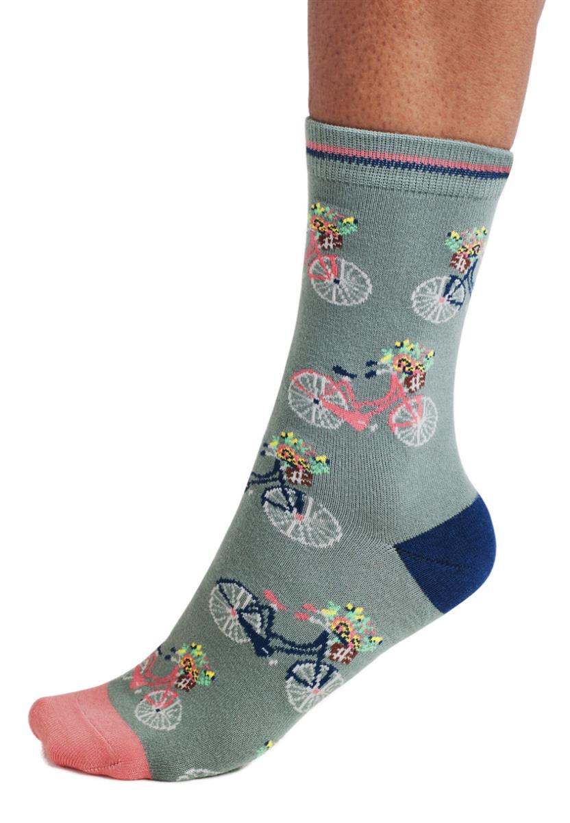Marlowe Nature Rosette Bike Bamboo Socken indigo blue 37-41
