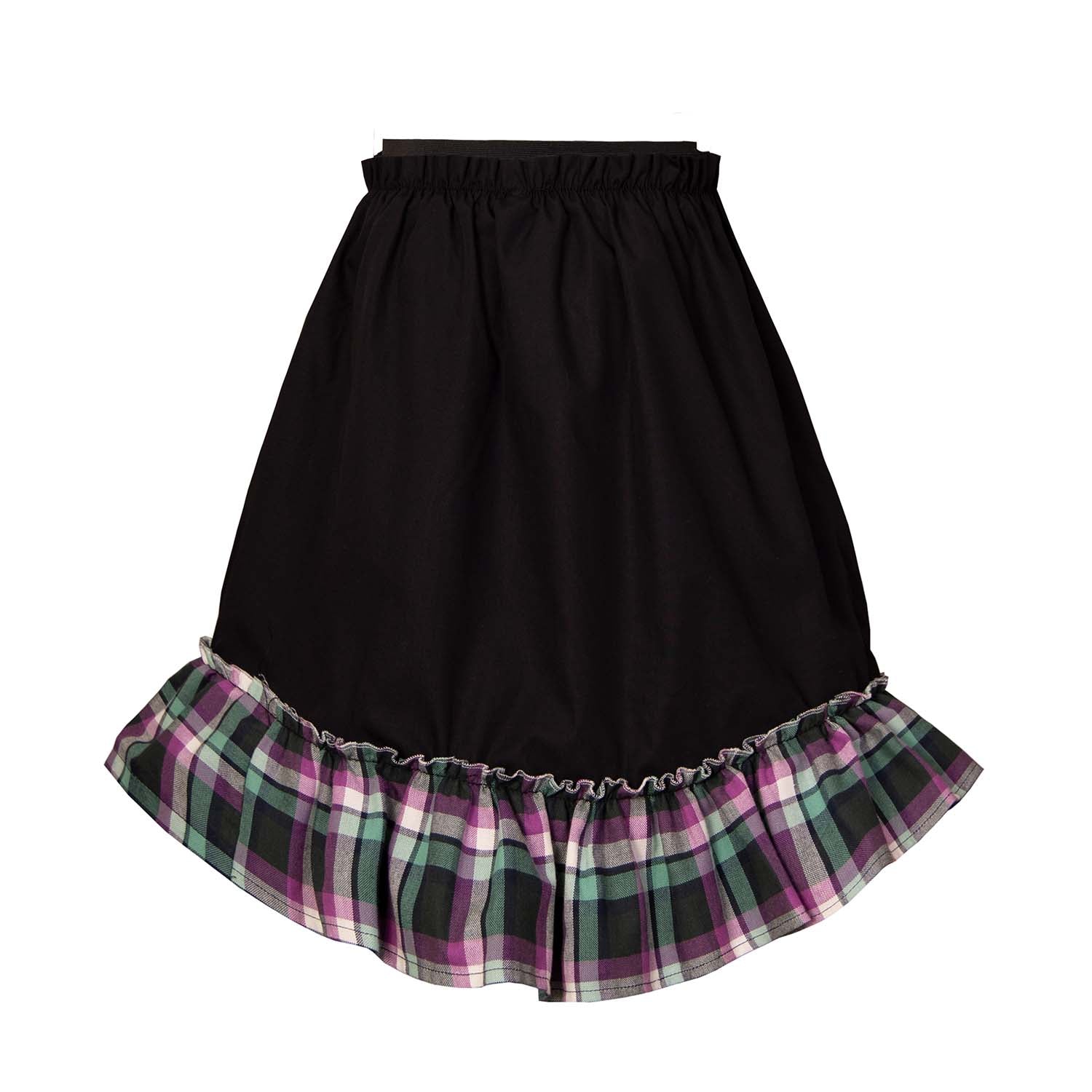 Infantium Victoria Rock Schwarz Tartan Baumwolle 128