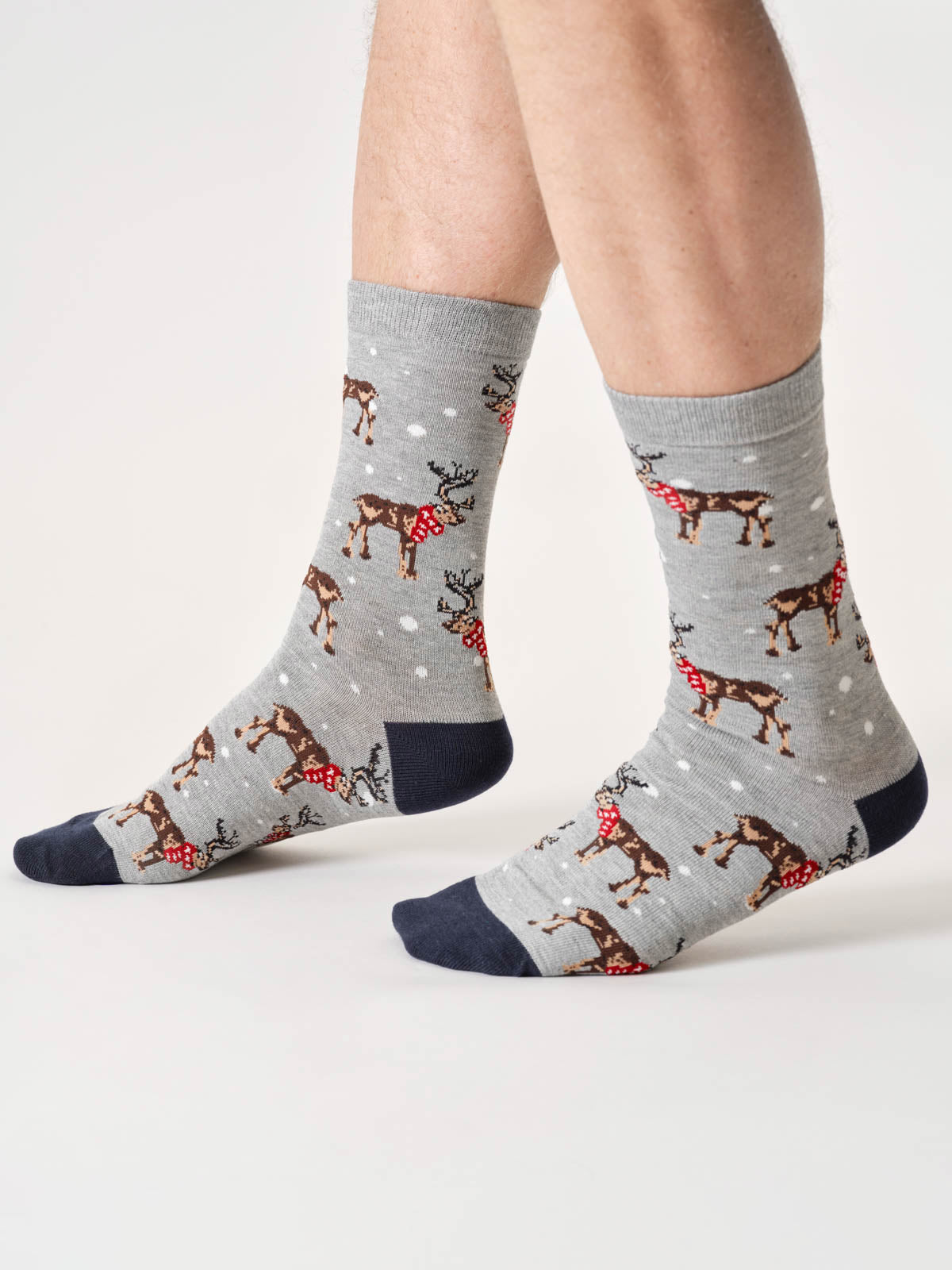 marlowe nature Christmas Animals Bamboo Socken 4er mid blue
