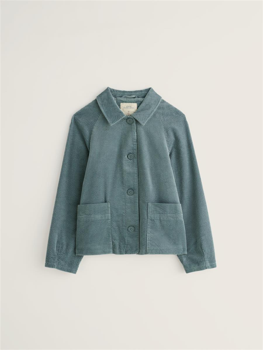marlowe nature Ocean Mist Jacket Cordjacke lichen Bio-Baumwolle