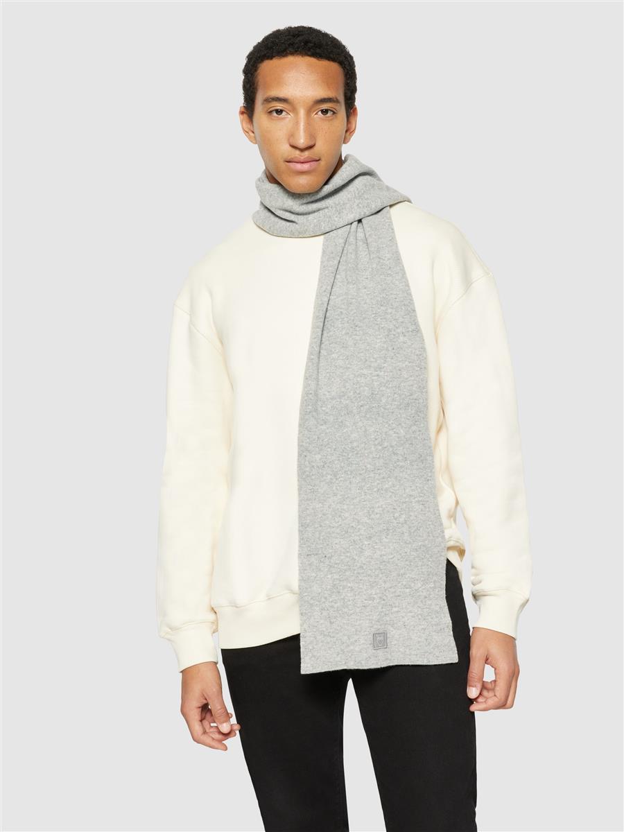 Marlowe Nature Rib Knit Wool Scarf Schal Lammwolle black jet