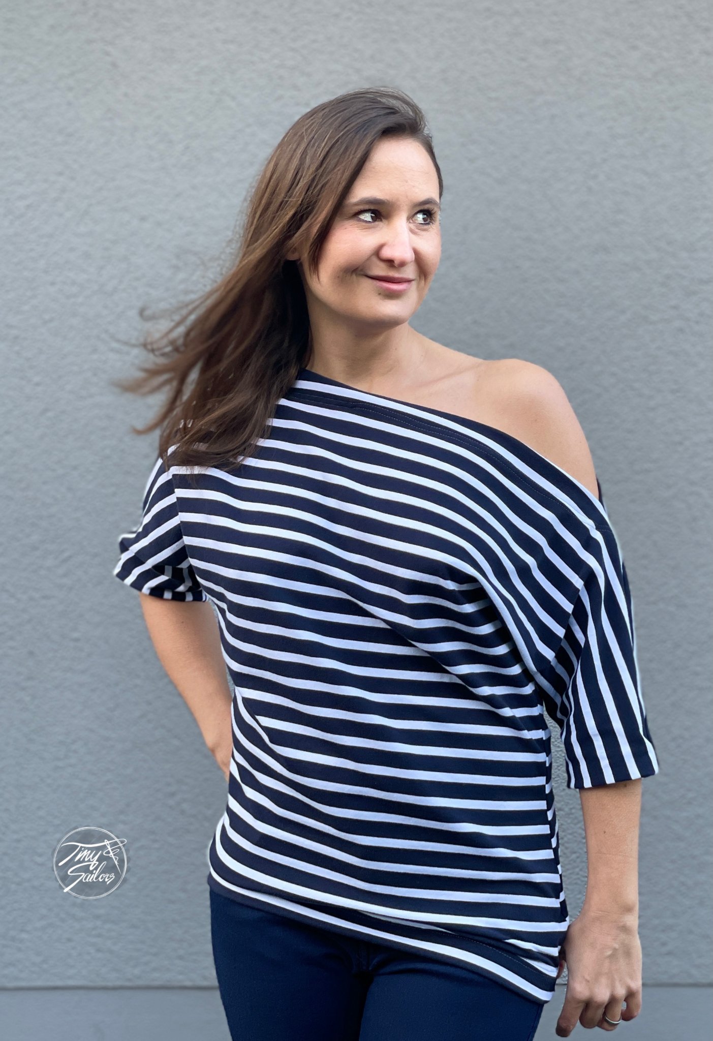 Schnittrebell Jules One-Shoulder-Shirt Papierschnitt 34-54