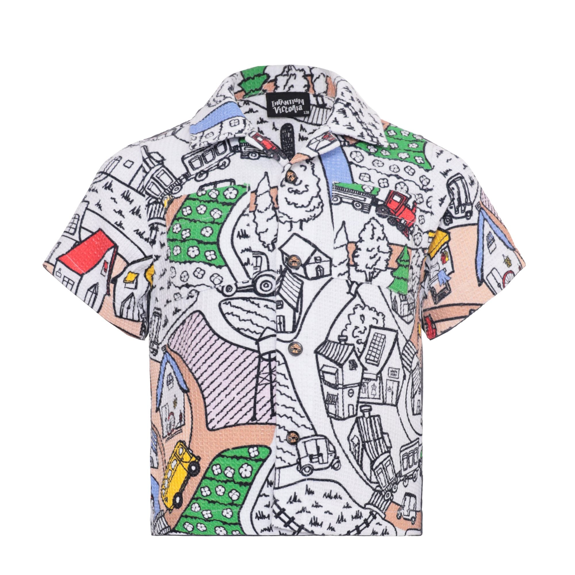 Infantium Village Button-Up Hemd Bio Gr. 116