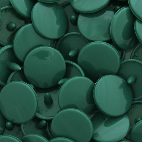 Kam Snaps Plastic Snaps B31 Druckknöpfe dunkelgrün glänzend 50 Sets
