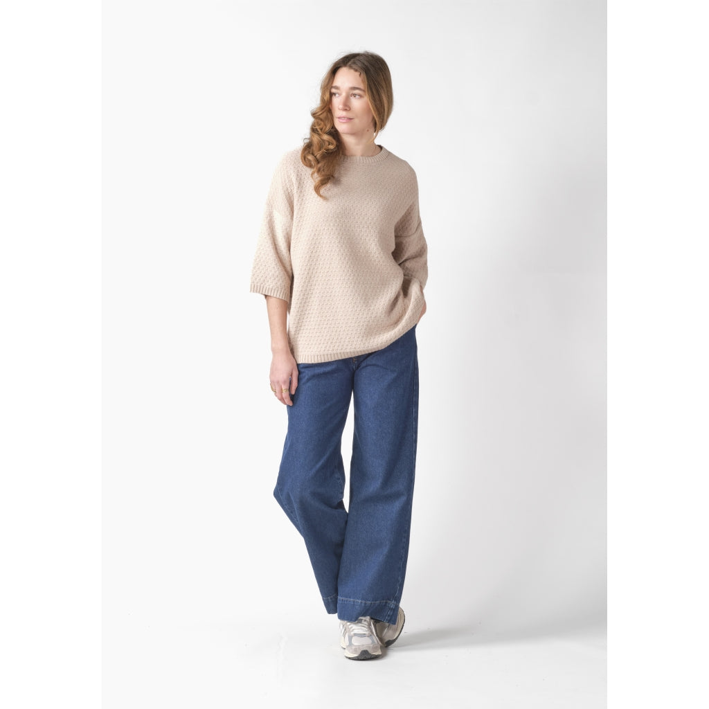 marlowe nature Lis Knit Pullover pastel sand Bio-Baumwolle Kaschmir