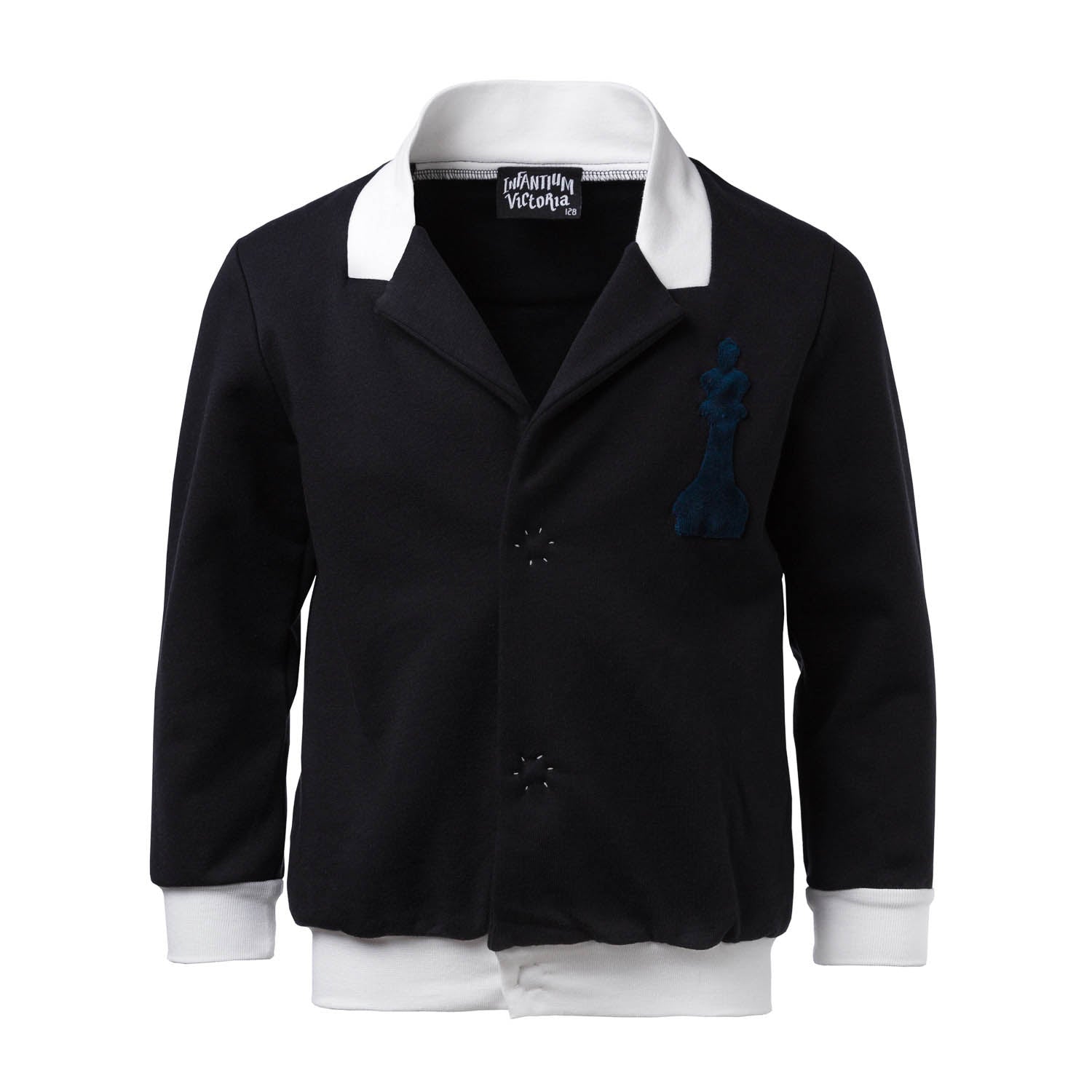 Infantium Victoria Black Sweat Blazer Kinderblazer schwarz Baumwolle