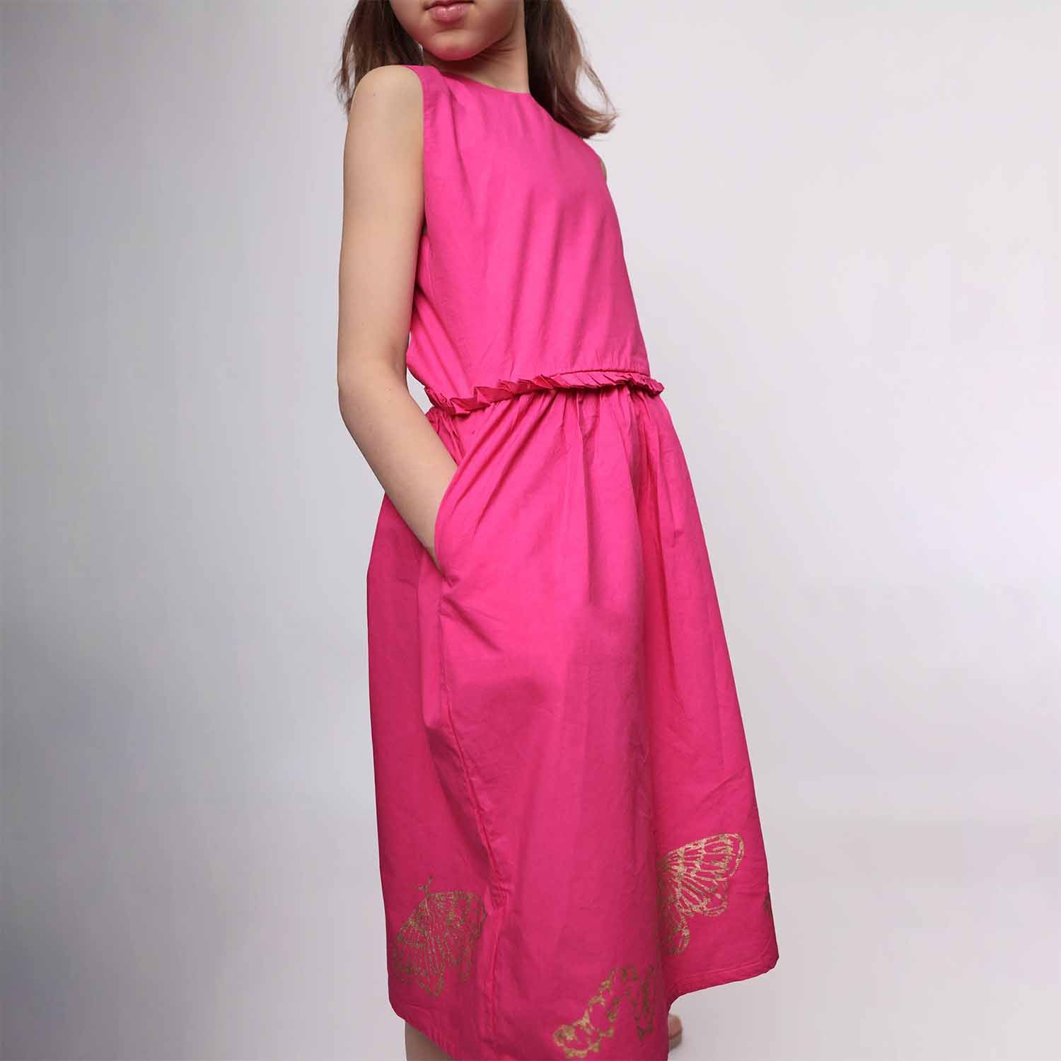 Infantium Victoria Flower Girl Dress Pink Gr 116 Bio Handprint