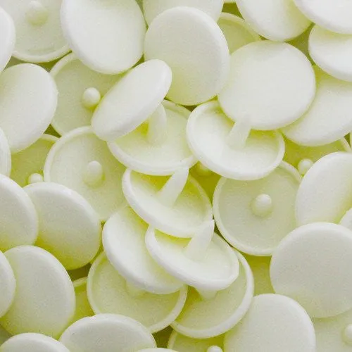 Kam Snaps Plastic Snaps B22 Druckknöpfe elfenbein 50 Sets