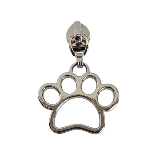 Kam Snaps Bag Hardware Zipper Pulls Pfote Silber 5er-Pack
