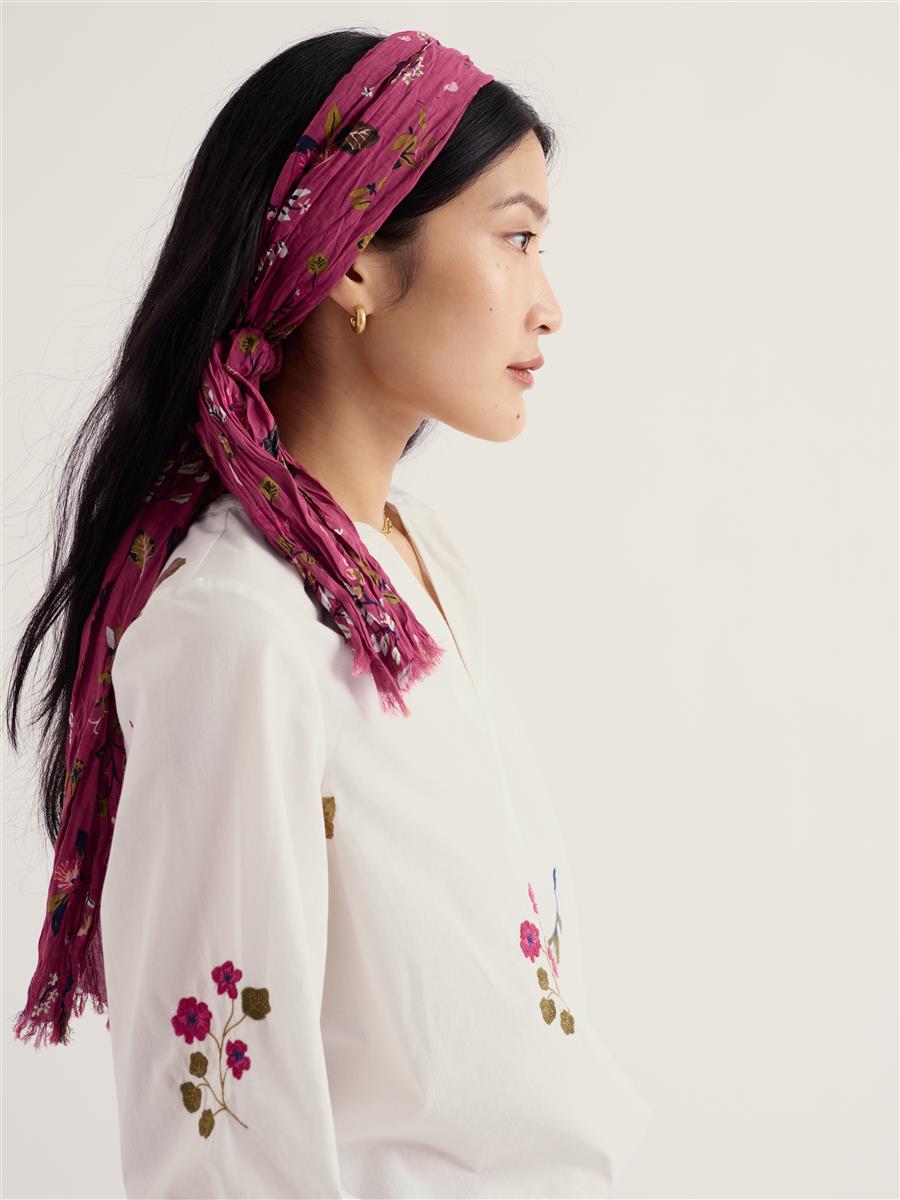 marlowe nature Larissa Scarf Schal flora study rosa One Size