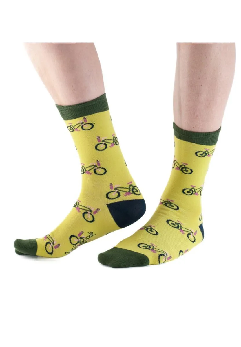 marlowe nature Bike Socken blau 36-40 Bambus Bio-Baumwolle
