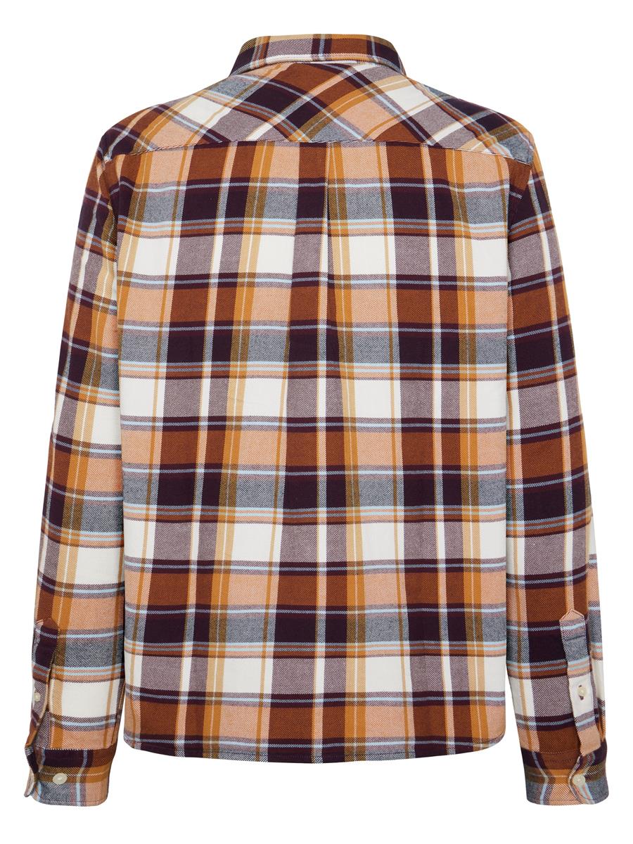 marlowe nature Organic Cotton Flannel Karohemd blue check