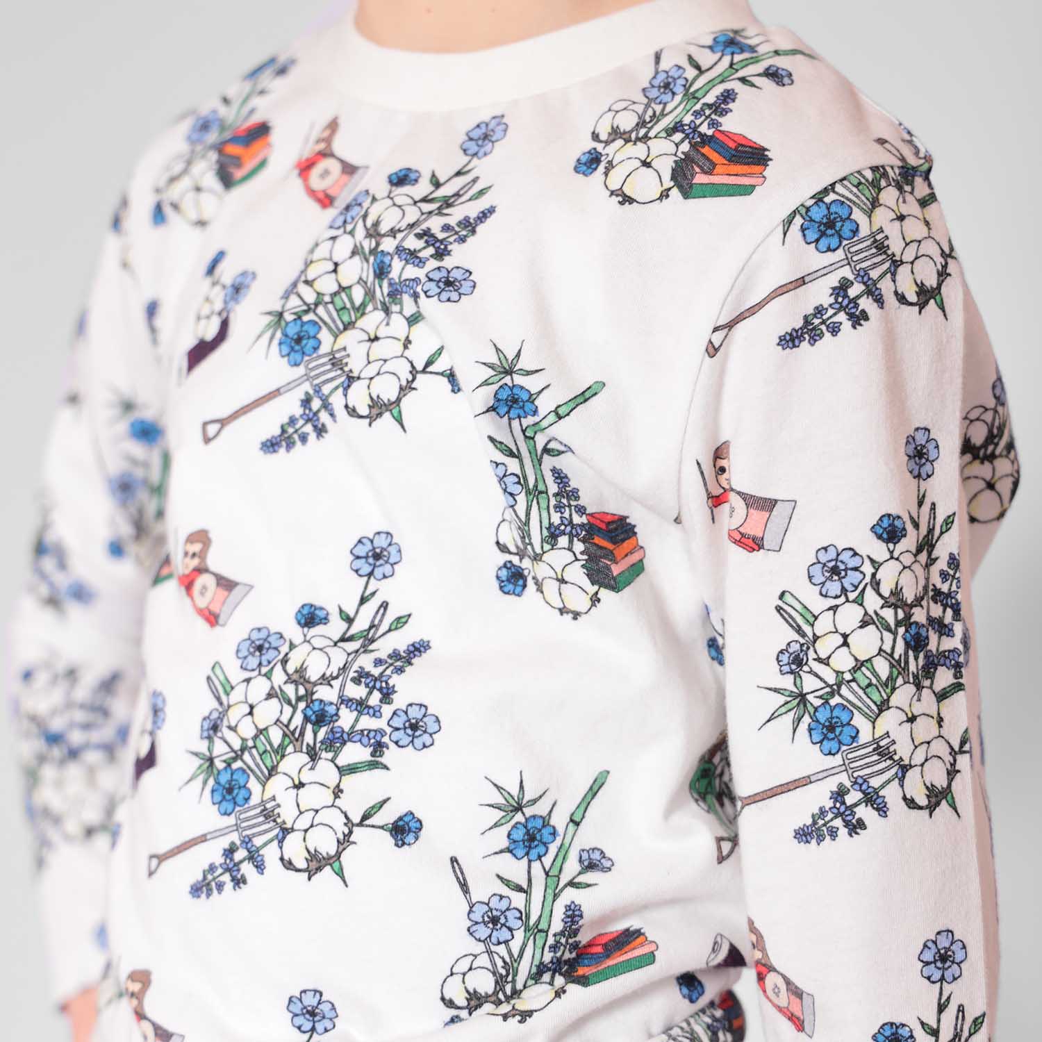 Infantium Victoria Floral T-Shirt Kinder Weiß Baumwolle