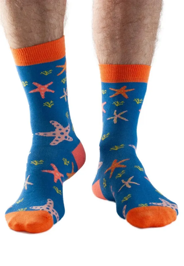 Marlowe Nature Socken Starfish Socken blue Bambus 41-46