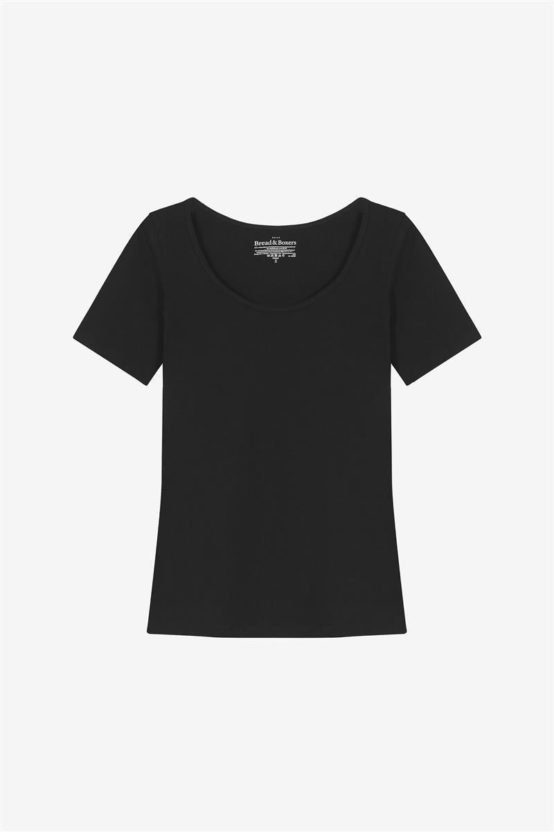 marlowe nature Scoop Neck T-Shirt Bio black Gr.L