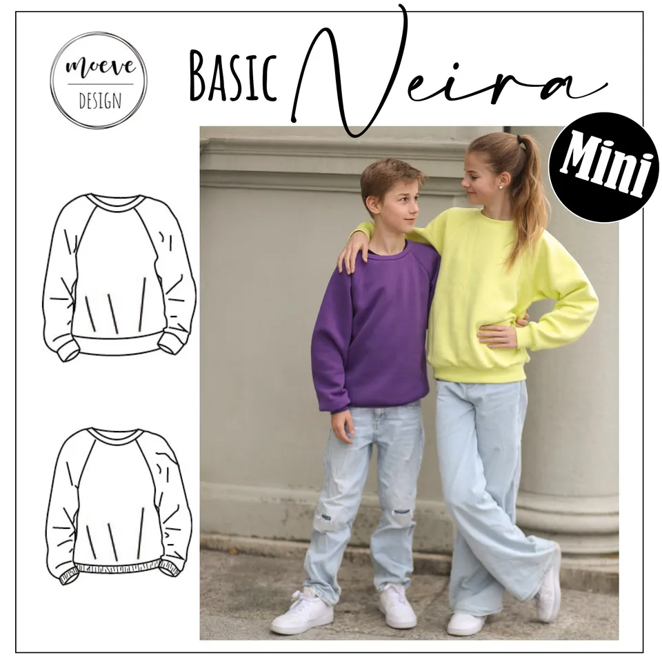 Moeve Design Mini Basic Neira Sweater Schnittmuster 86-176