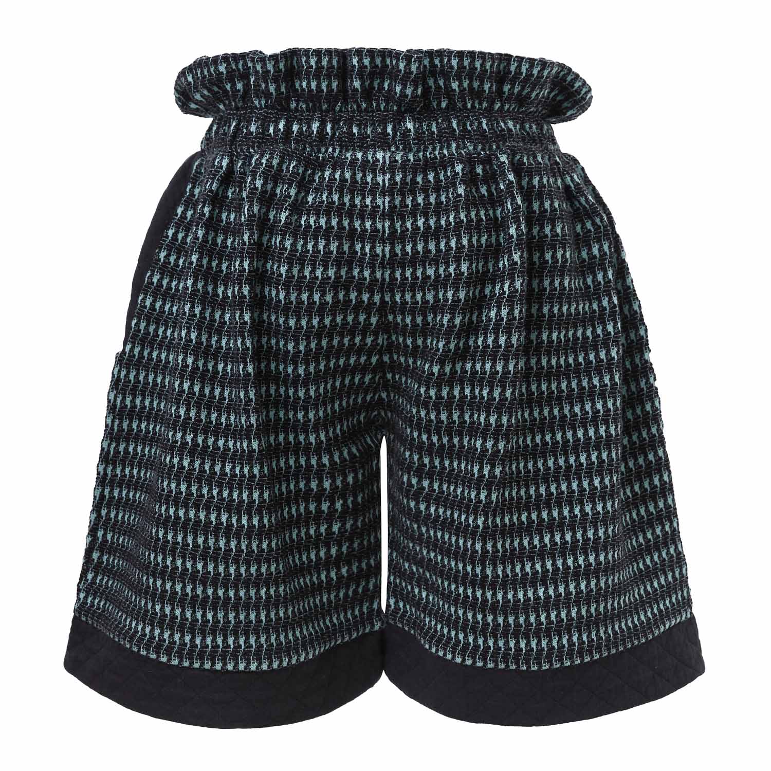 Infantium Victoria Black Blue Culottes Shorts Schwarz-Blau Baumwolle