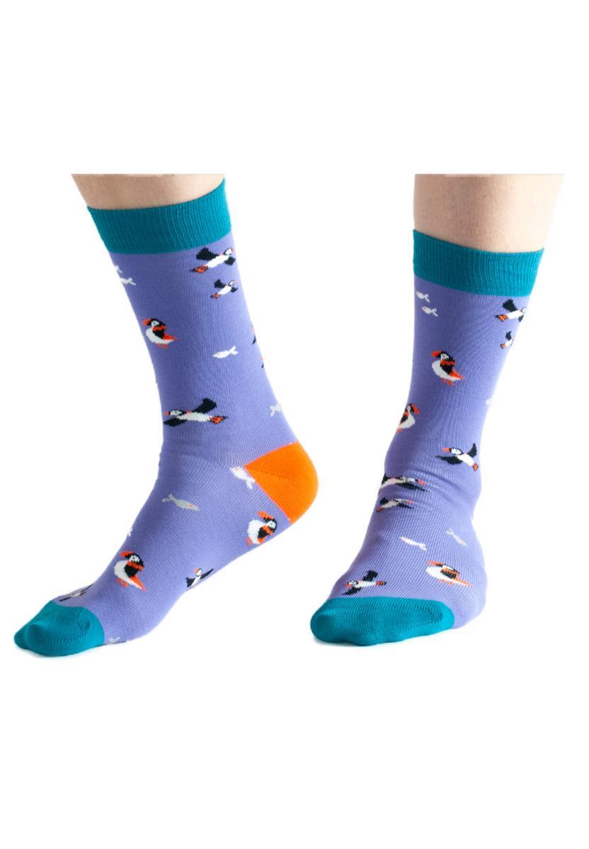 marlowe nature Puffin klein Socken blue1 36-40 Bambus-Mix