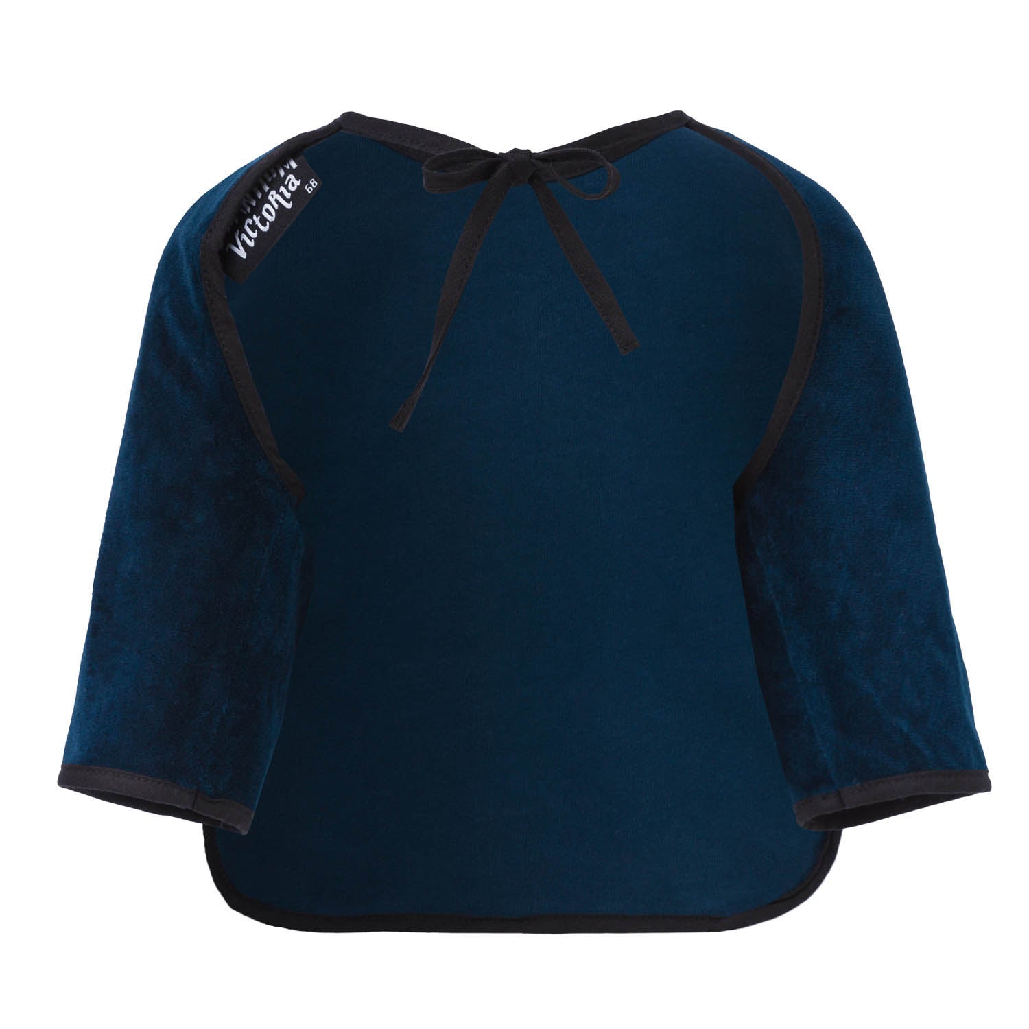 Infantium Victoria Blue Velvet Bib Lätzchen Blau Samt One Size