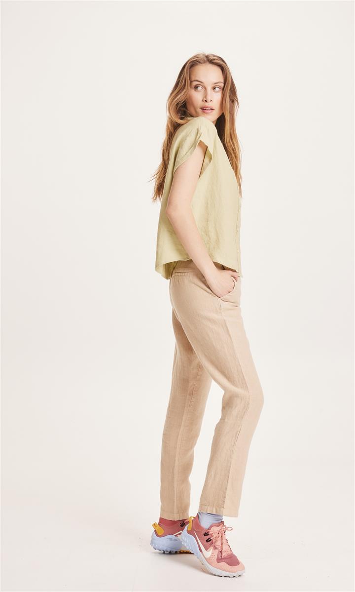 Knowledge Cotton Senna Loose Hose Bio-Leinen safari 42